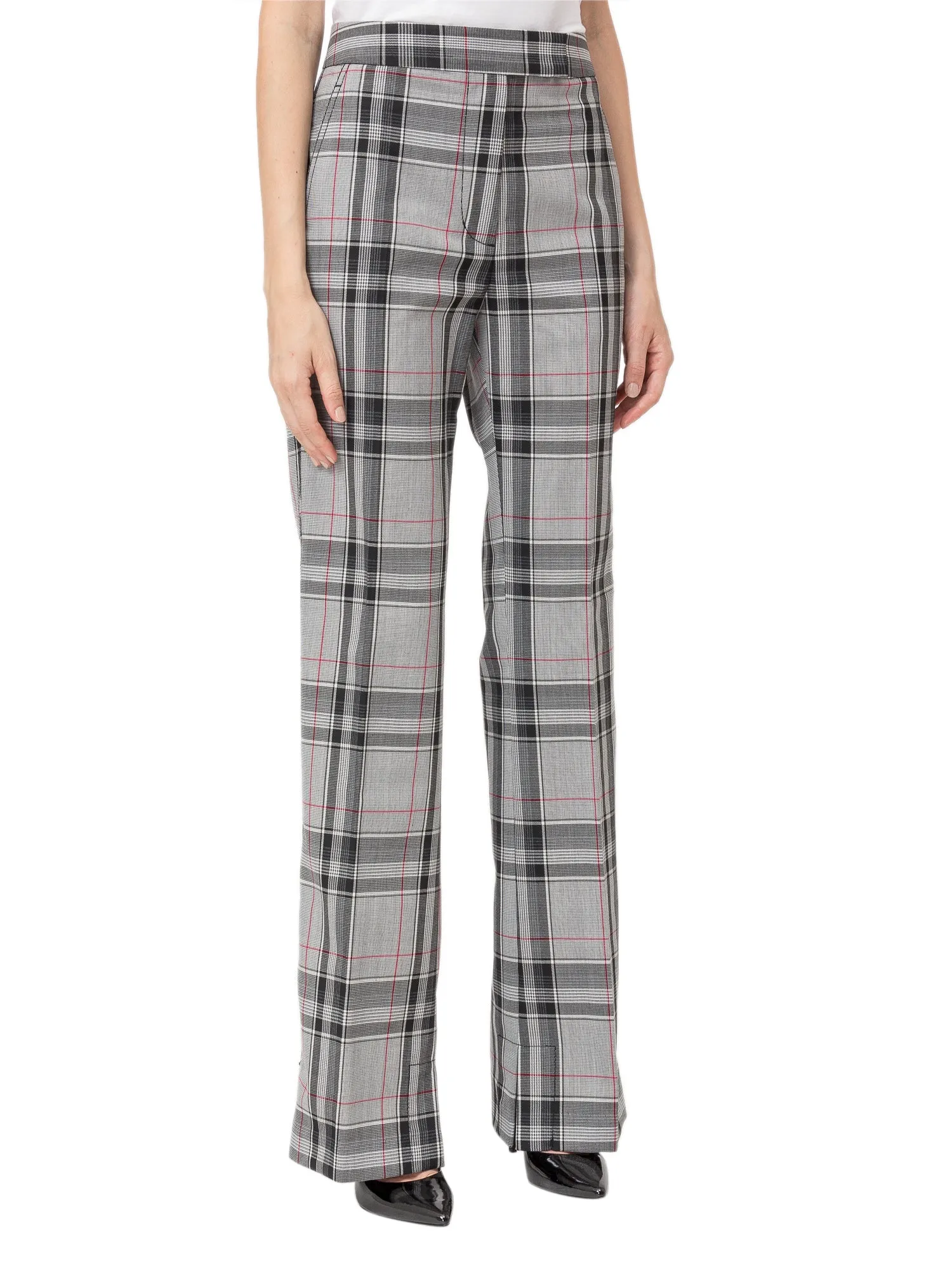 3.1 Phillip Lim Checked Straight-Leg Pants