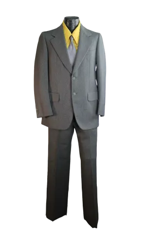 70s Brioni Charcoal Gray Suit    w34