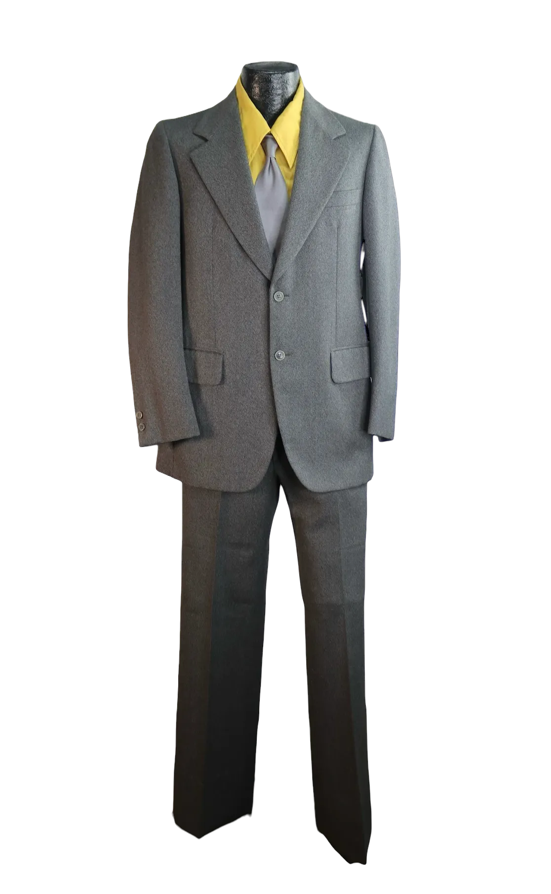 70s Brioni Charcoal Gray Suit    w34