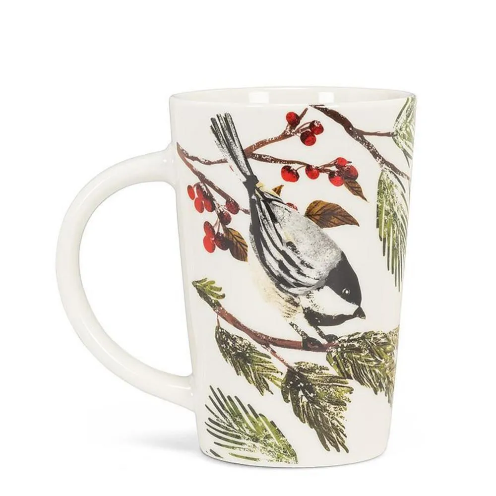 Abbott Bone China Mug 14oz Chickadee on Branch (Ó)