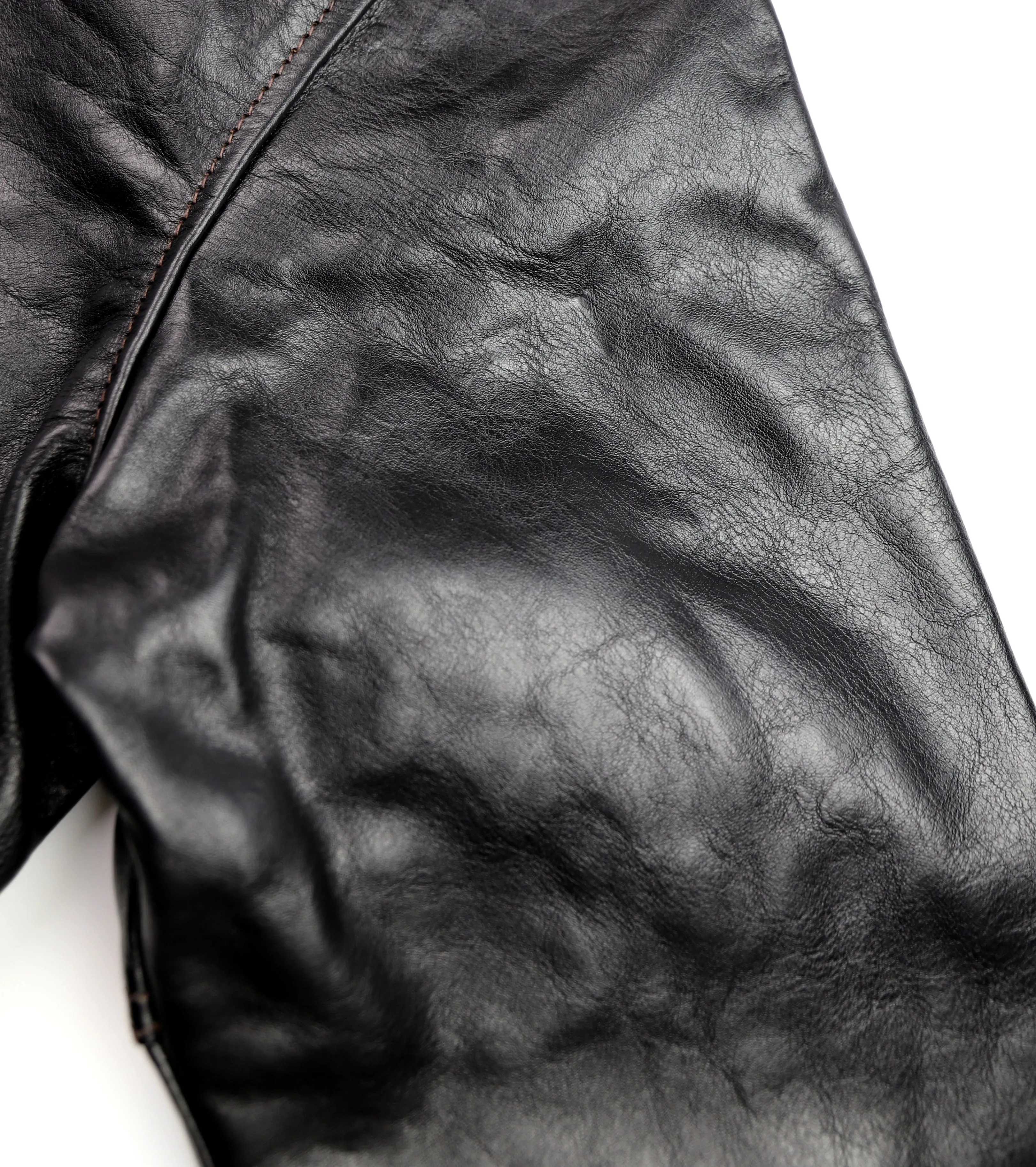 Aero A-1 Military Flight Jacket, size 44, Blackened Brown Vicenza Horsehide