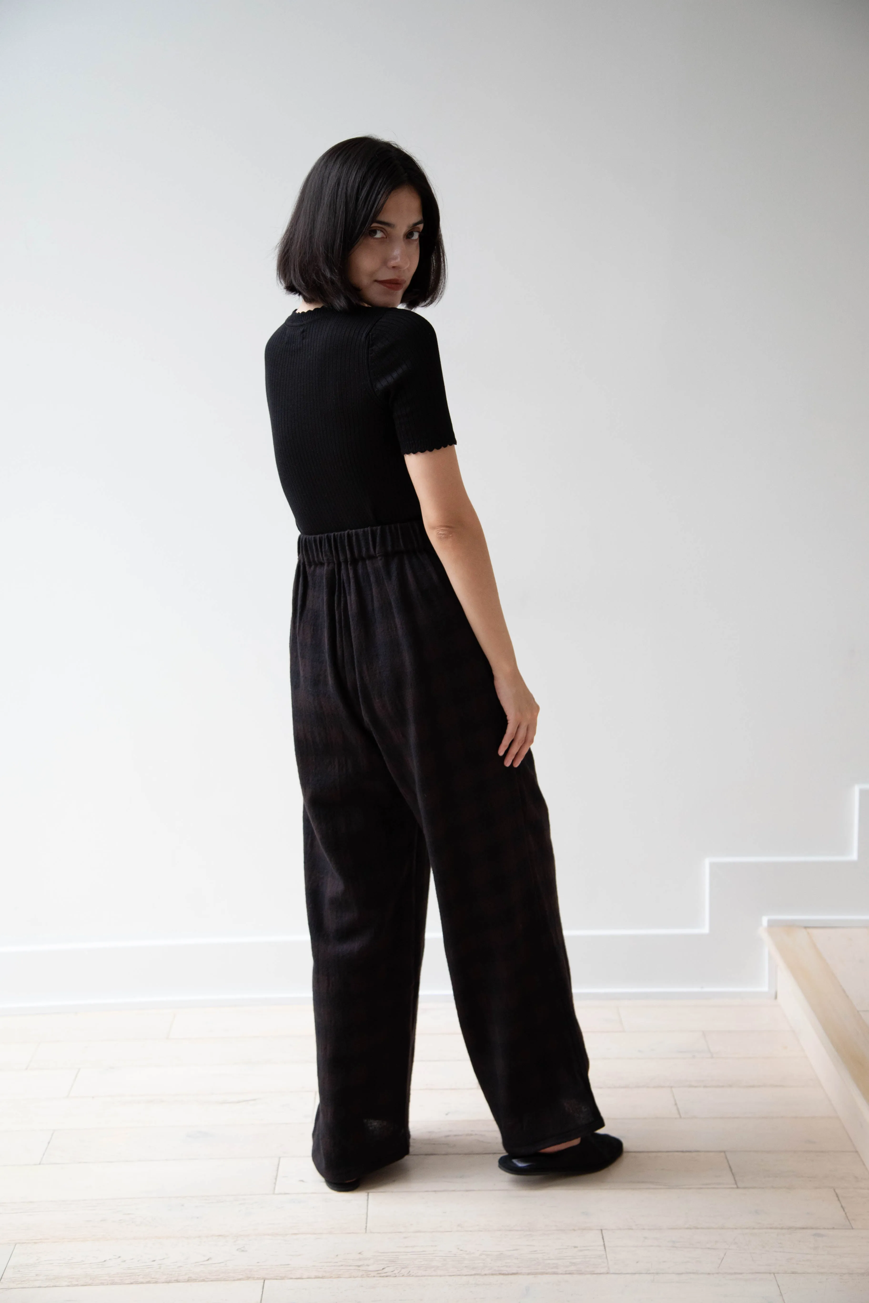 Apuntob | Long Trousers in Checked Wool