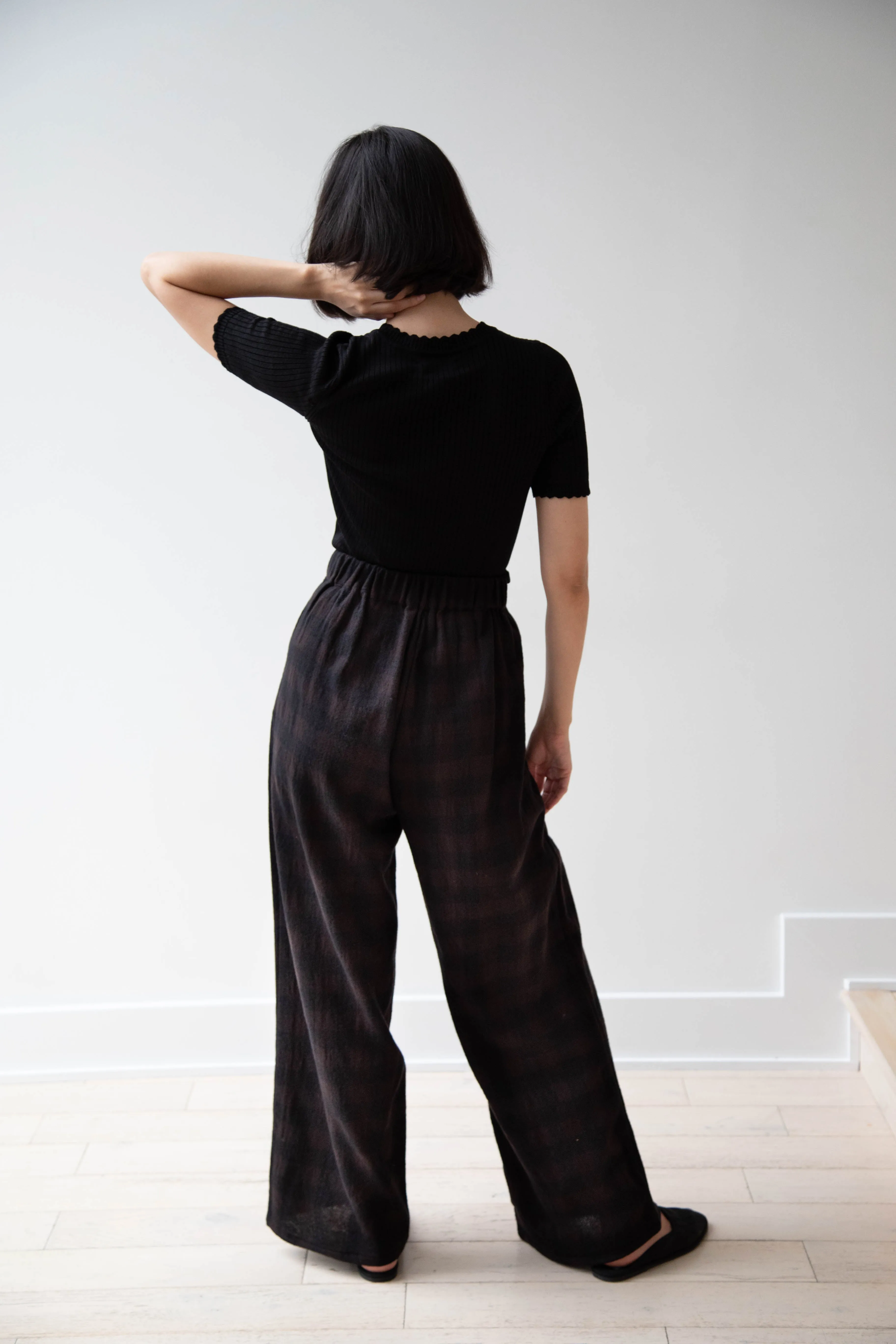 Apuntob | Long Trousers in Checked Wool