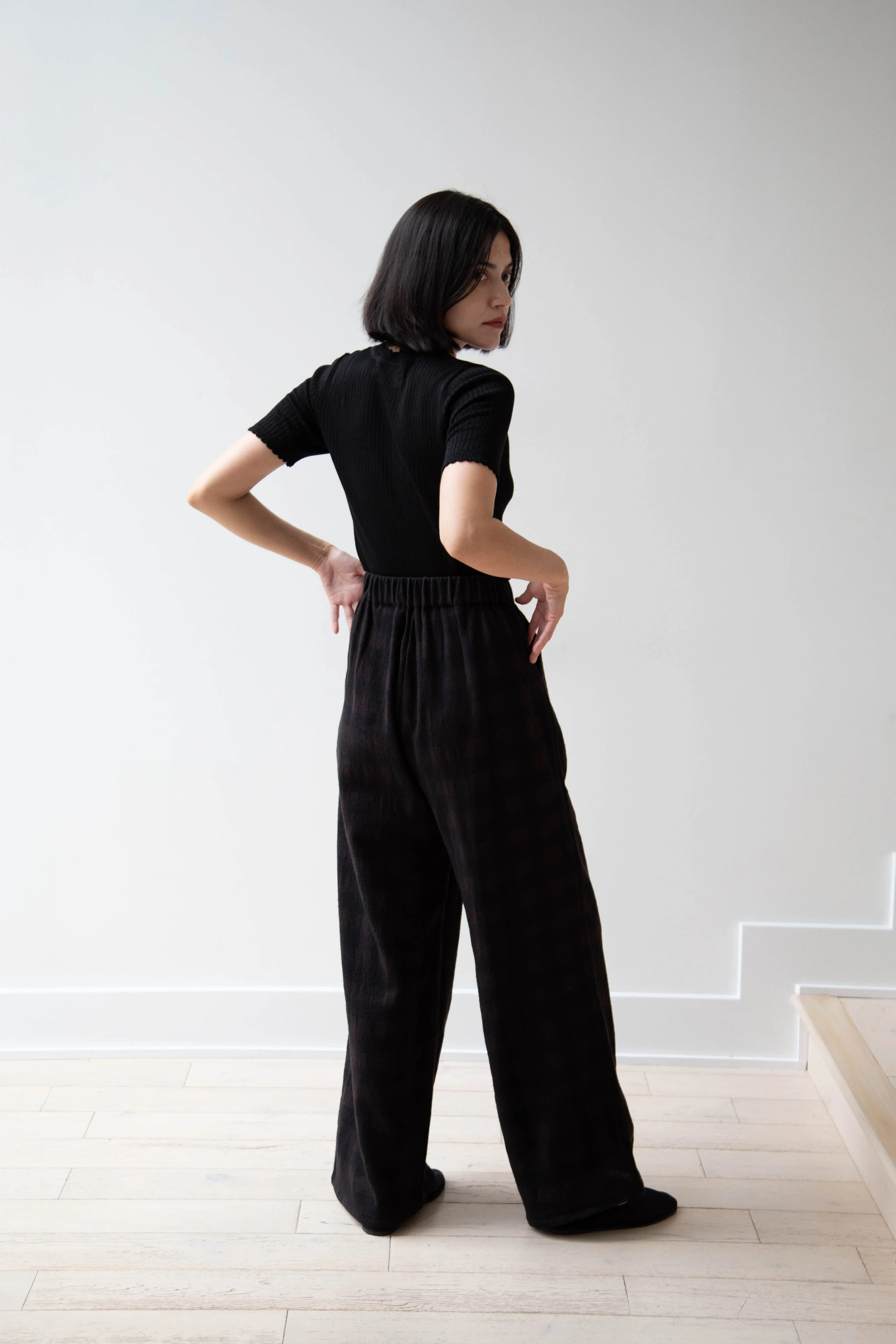Apuntob | Long Trousers in Checked Wool