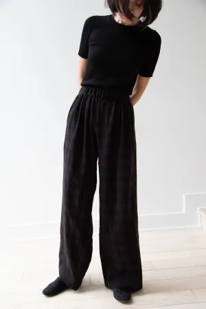 Apuntob | Long Trousers in Checked Wool