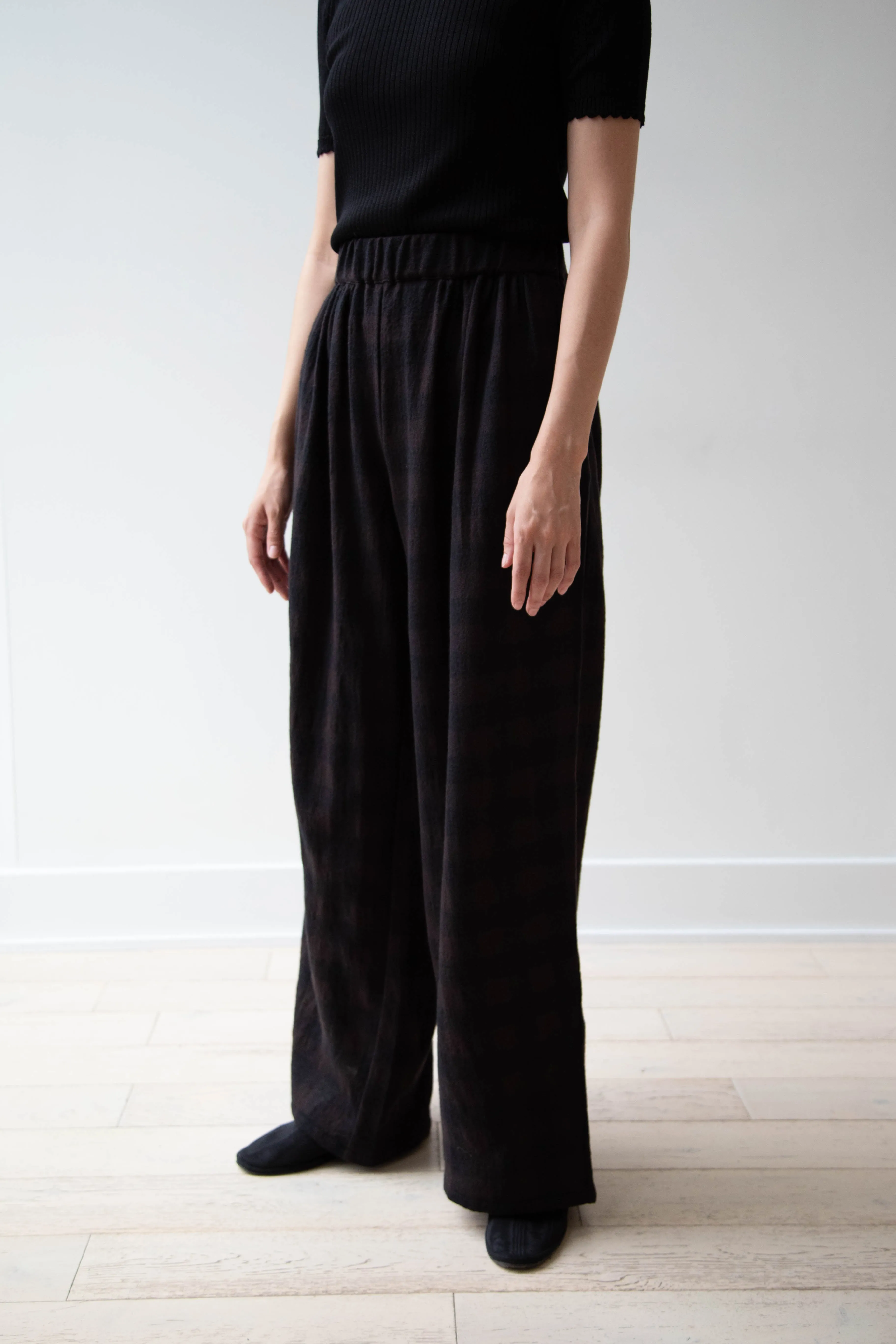 Apuntob | Long Trousers in Checked Wool