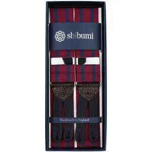 Barathea Braces - Red / Navy Barathea Braces - Red / Navy