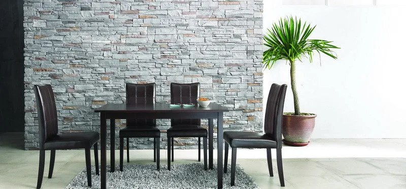 Baxton Studio Eden Dark Brown Dining Chair in Set of 2