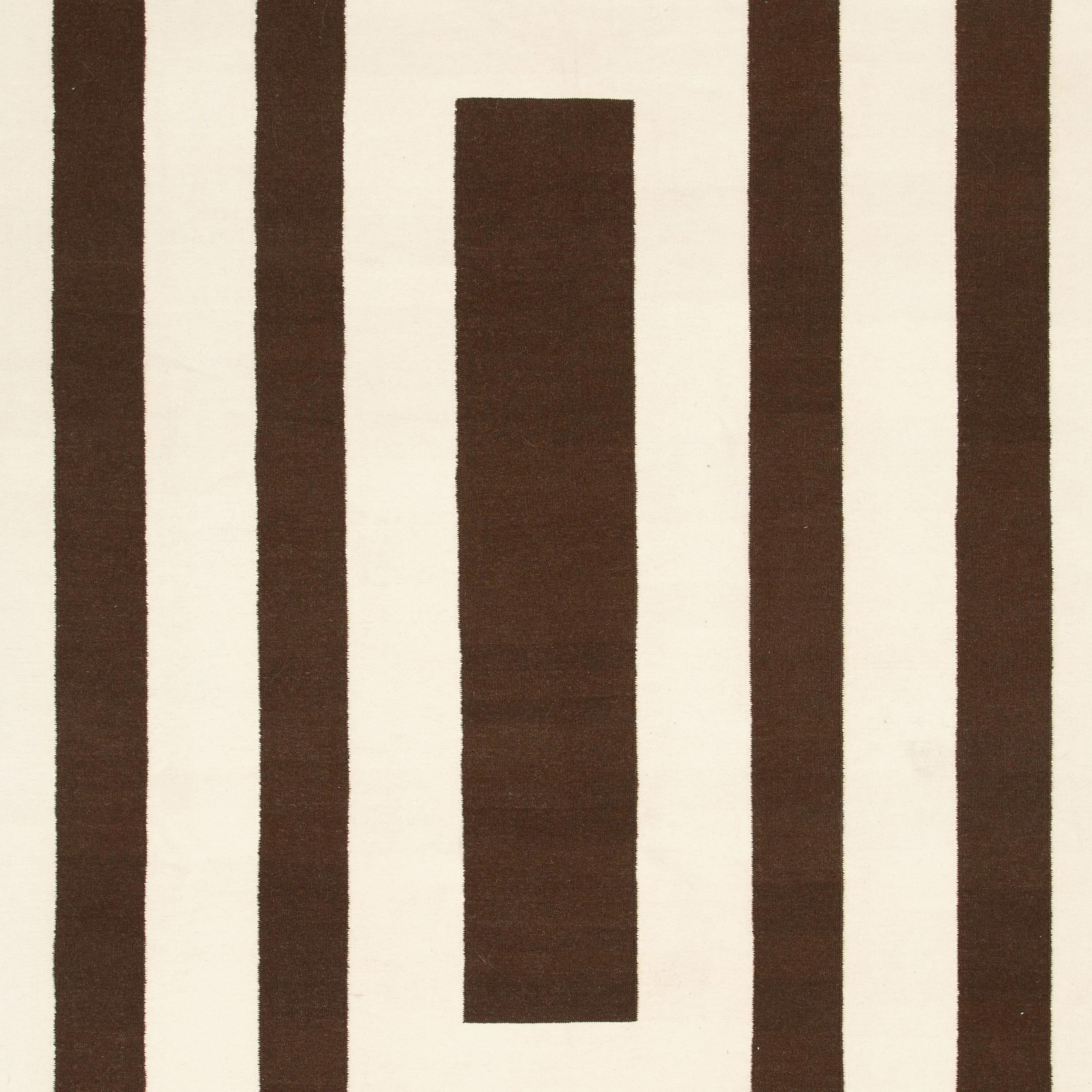 Brown & Ivory Flatweave Wool Rug - 10'3" X 15'9"