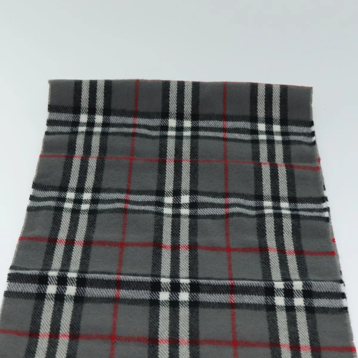 BURBERRYSs Nova Check Scarf Wool Gray  am6330