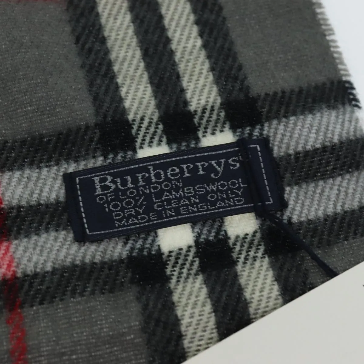 BURBERRYSs Nova Check Scarf Wool Gray  am6330