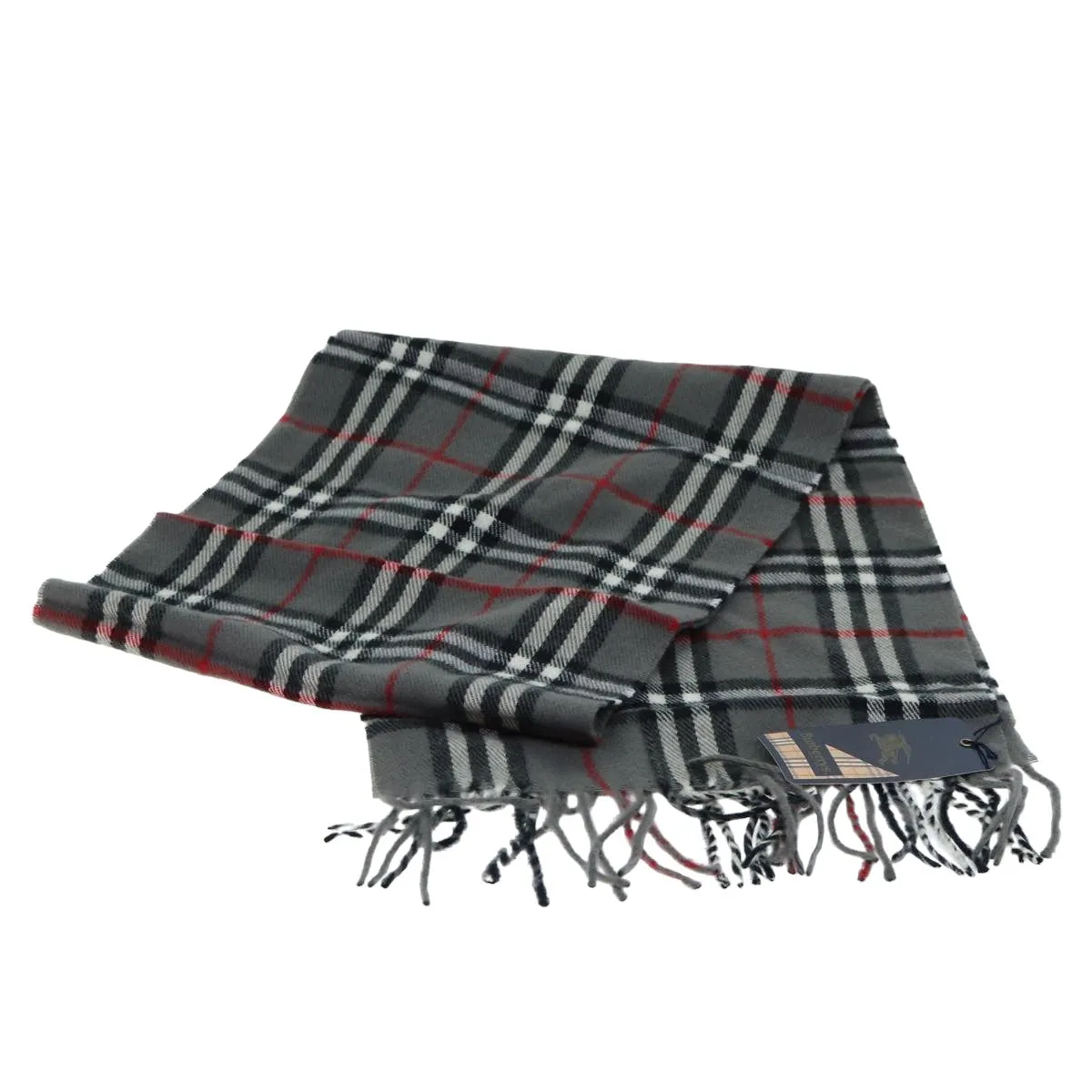 BURBERRYSs Nova Check Scarf Wool Gray  am6330
