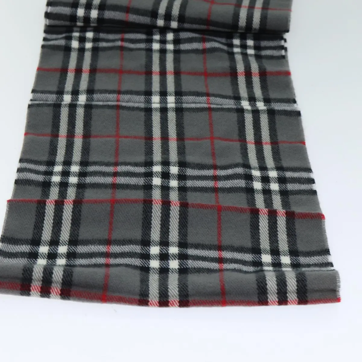 BURBERRYSs Nova Check Scarf Wool Gray  am6330