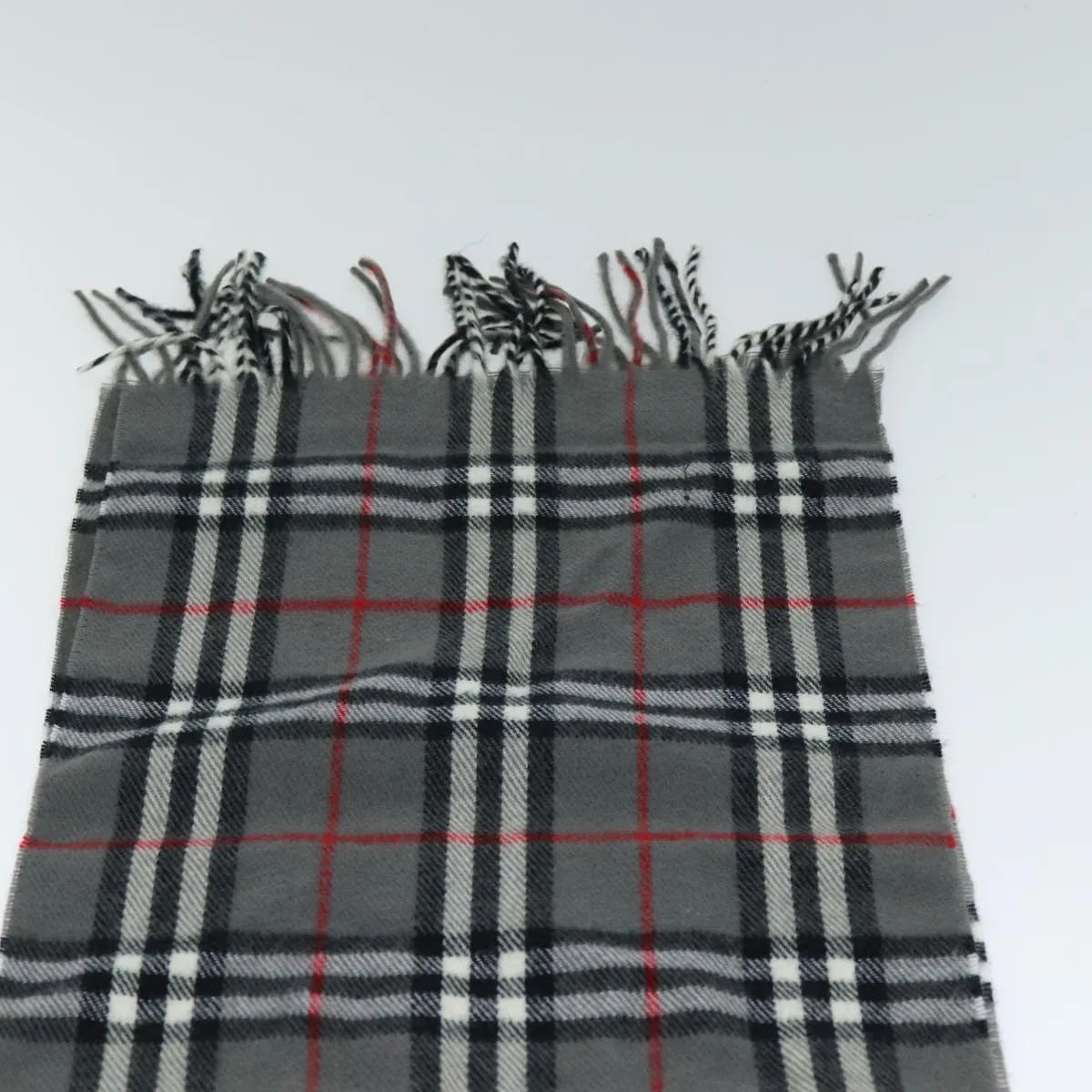 BURBERRYSs Nova Check Scarf Wool Gray  am6330