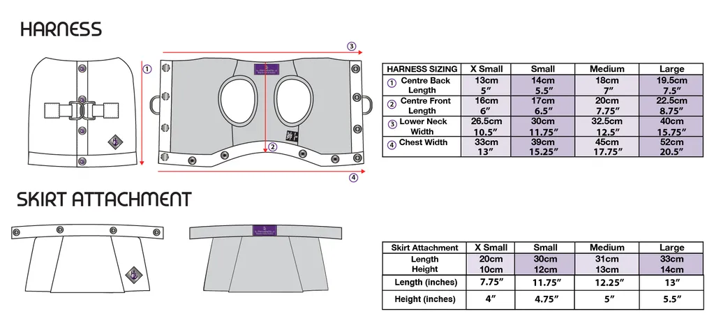 CAMDEN COLLECTION HARNESS AND SKIRT