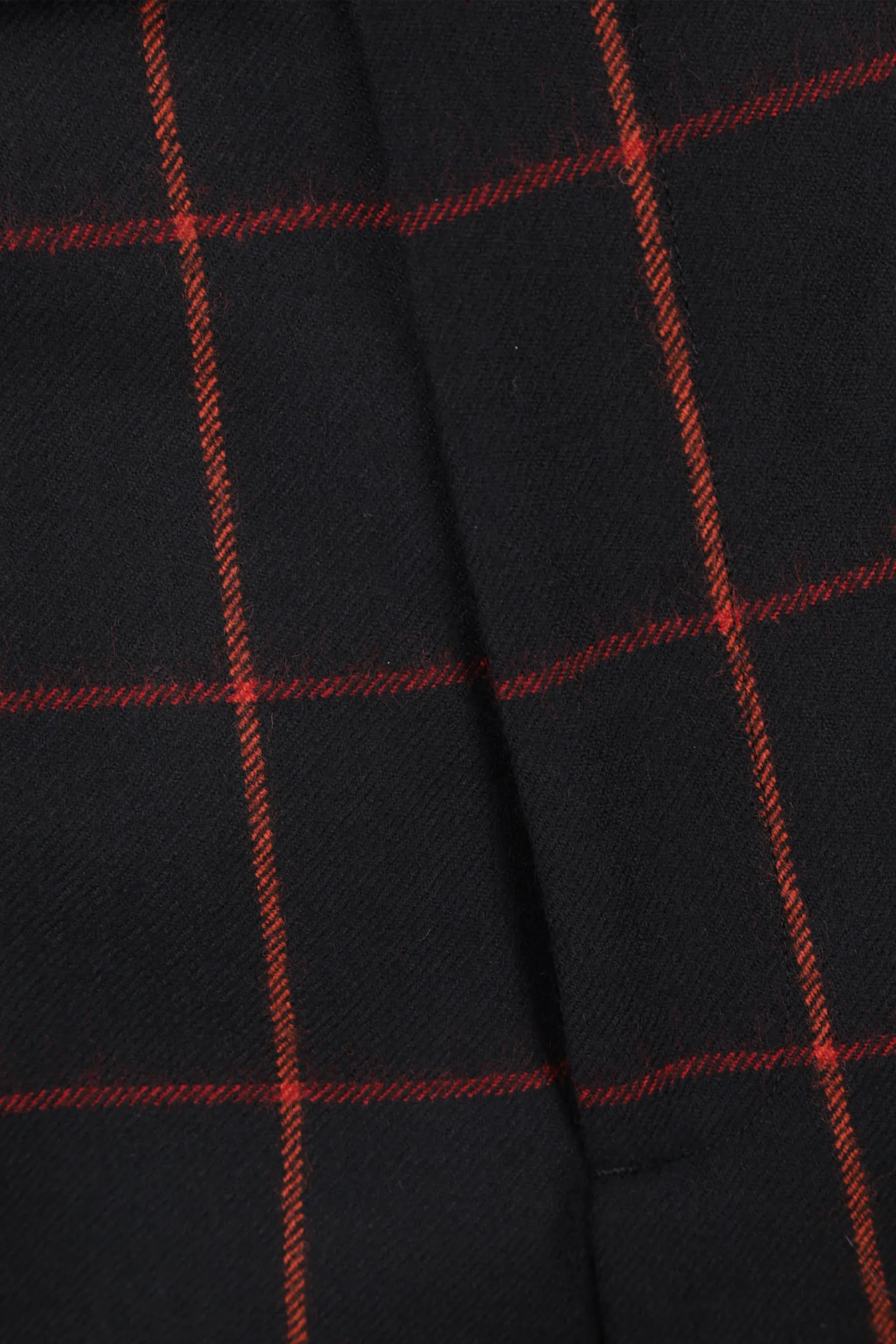 Checked Wool Regular-Fit Pants