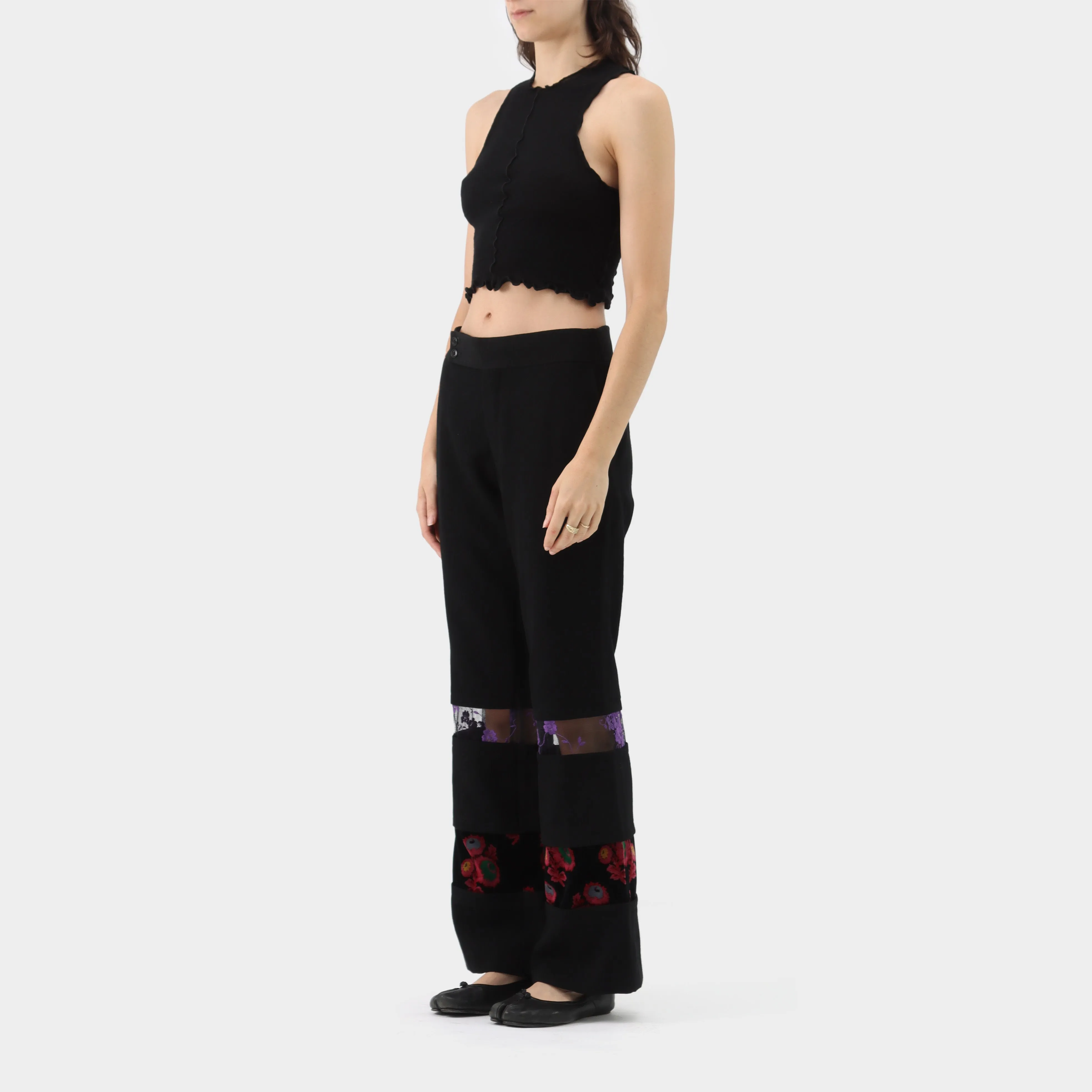 Comme des Garçons Panelled Wool Insert Pants