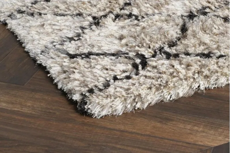 Diamond Ritz Shag Lt Gray