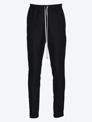 Drawstring slim long pants