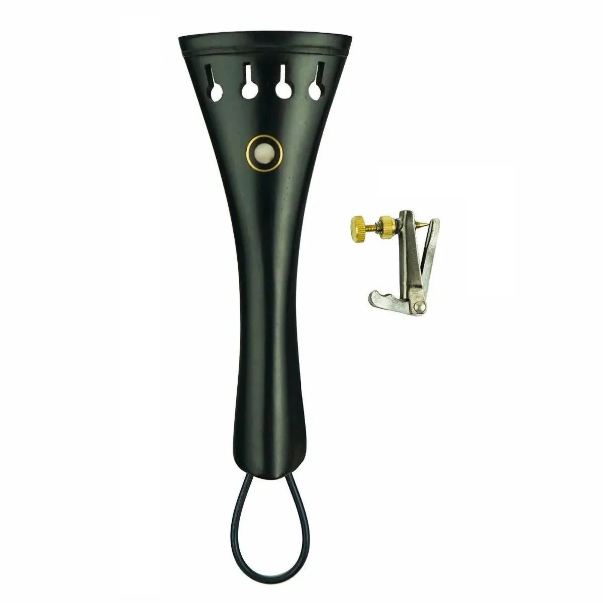 Ebony Violin Tailpieces in Various Styles