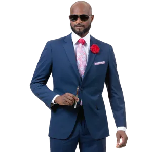 EJ Samuel Light Blue Slim Fit Suit M18016