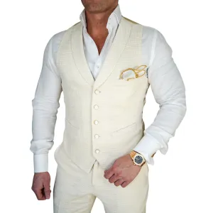 Elettro Waffle Tweed Ciottoli Waistcoat