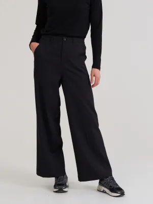 Emma Wool Blend Trousers Black