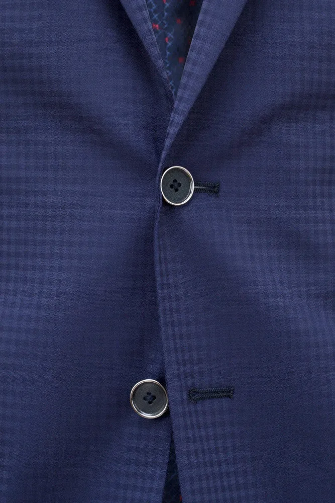 Faux-Uni Blue Stretch Wool Suit
