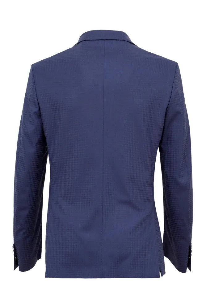 Faux-Uni Blue Stretch Wool Suit