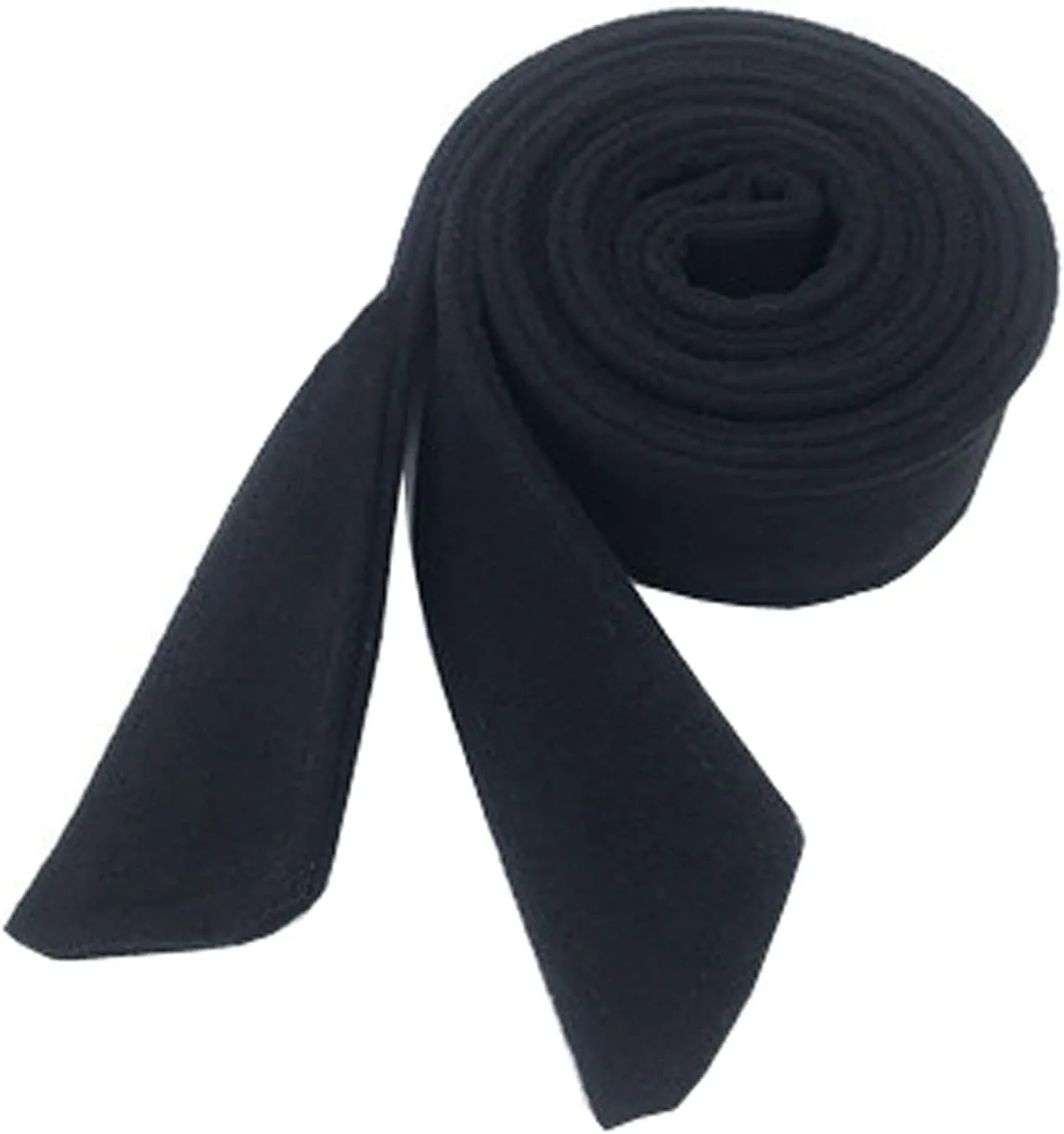Fendawn Strive Double-Sided Coat Decorative Wide Clothes Belt Bow Tie Black