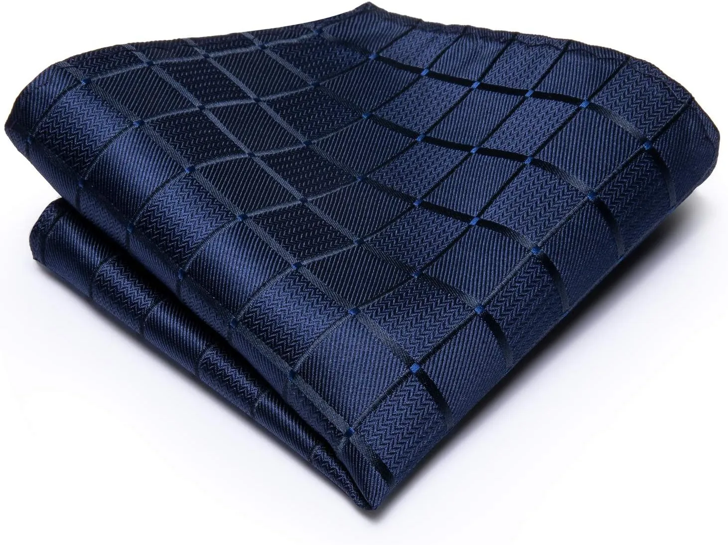 Hi-Tie 3 Pcs Gift Box Mens Tie Set Necktie with Pocket Square Cufflinks Lapel Pin Silk Neck Tie Collection