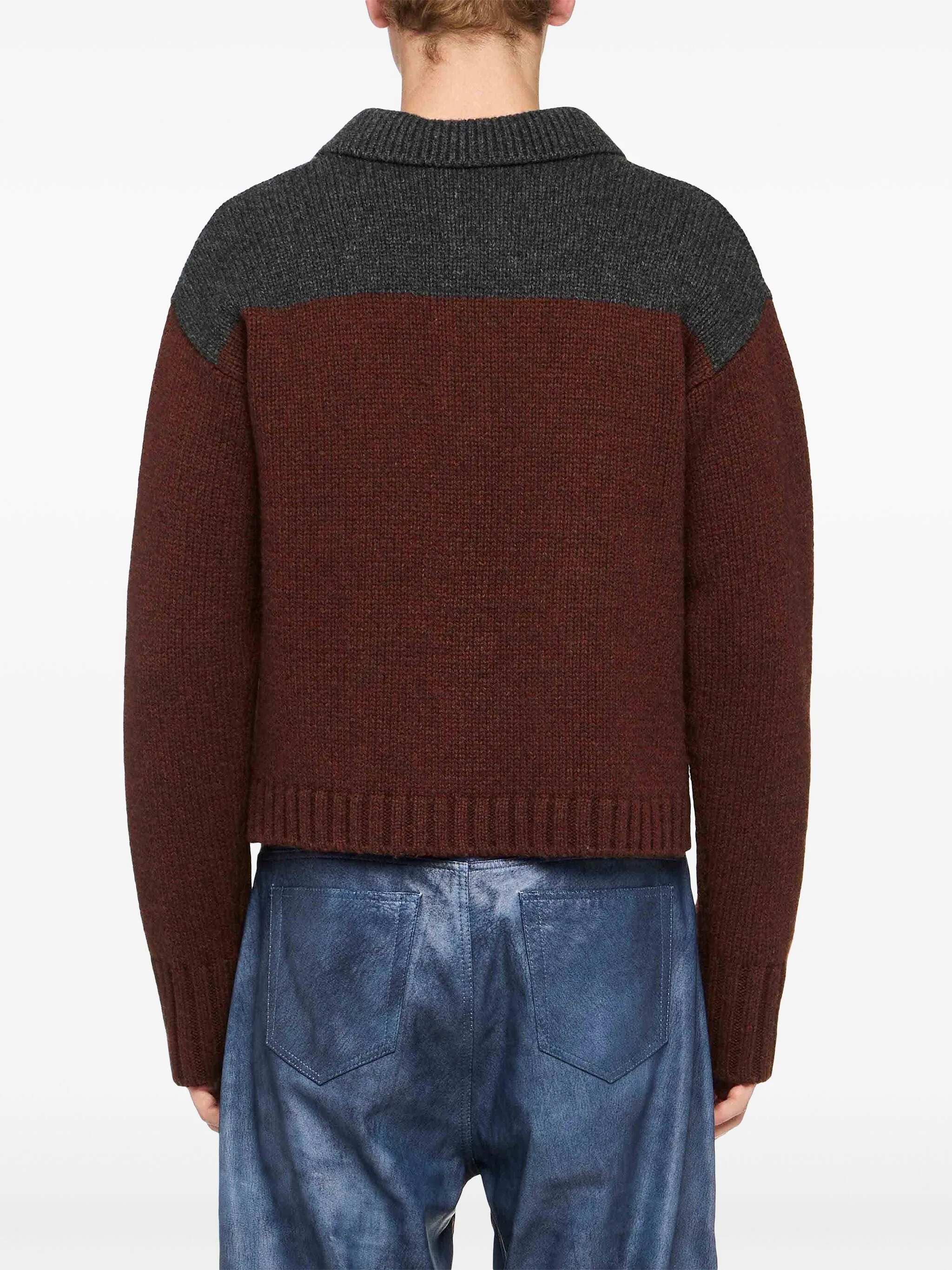 House Polo Jumper - Dark Brown