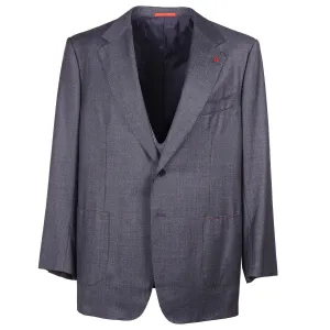 Isaia Classic-Fit Gray Stripe Wool Suit