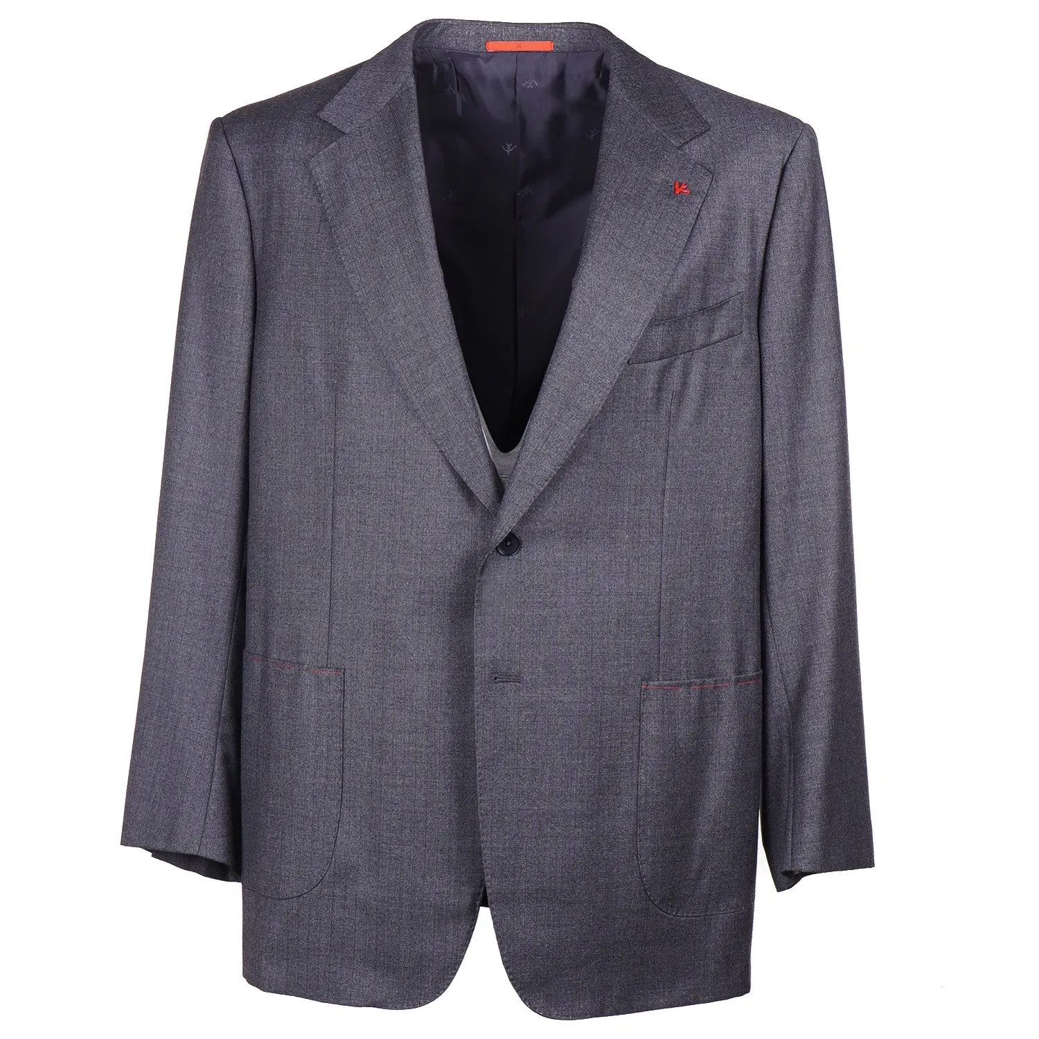 Isaia Classic-Fit Gray Stripe Wool Suit
