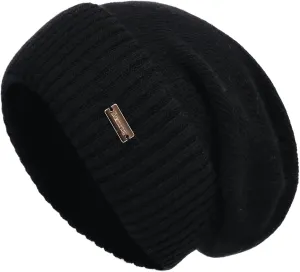 jaxmonoy Slouchy Beanies for Women Winter Lightweight Ladies Knit Hat Cuffed Soft Warm Slouch Beanie Cap - Brown