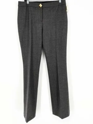 Kate Spade Gray Straight Wool Blend Size 12 Dress Pants