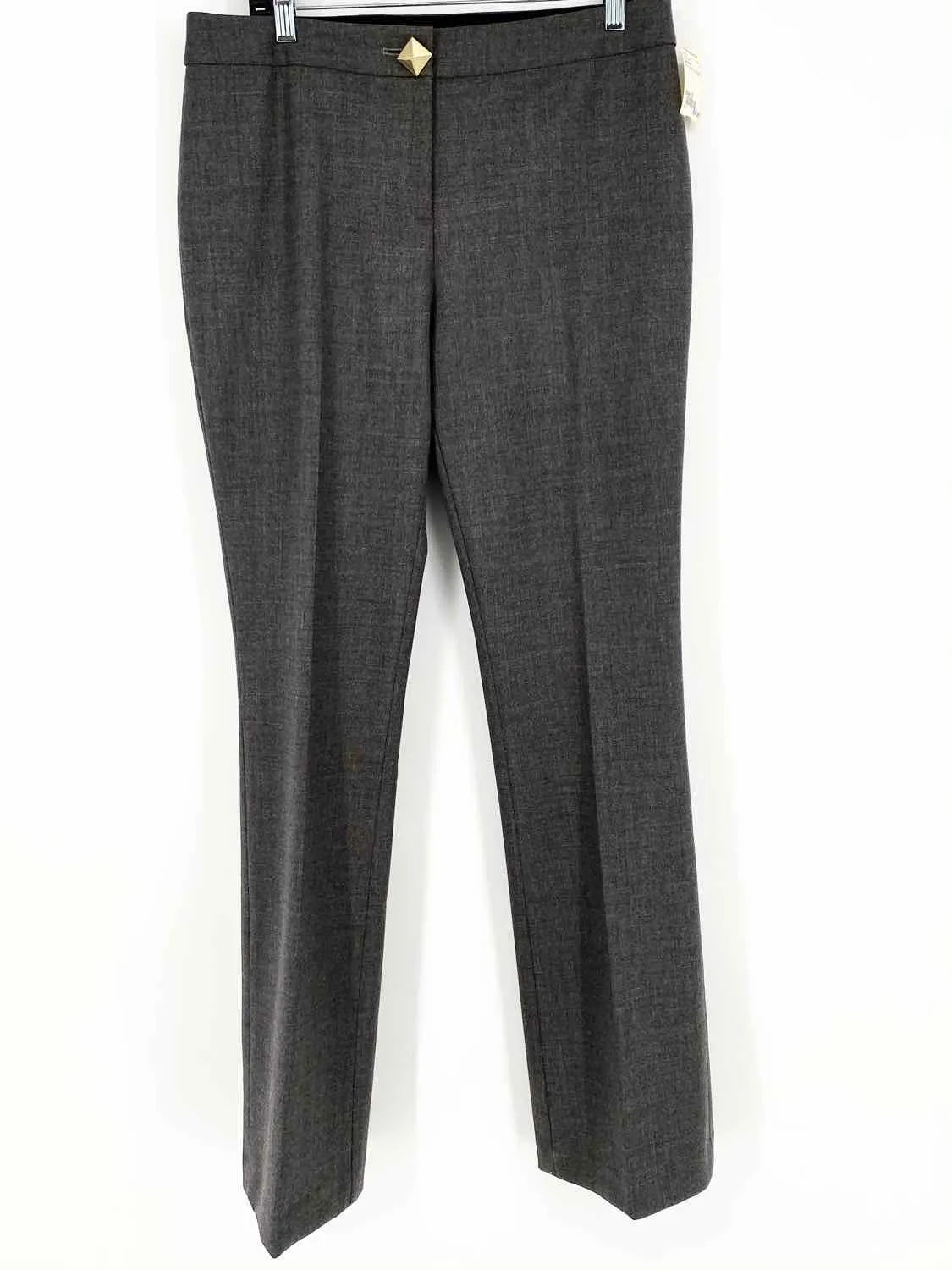 Kate Spade Gray Straight Wool Blend Size 12 Dress Pants