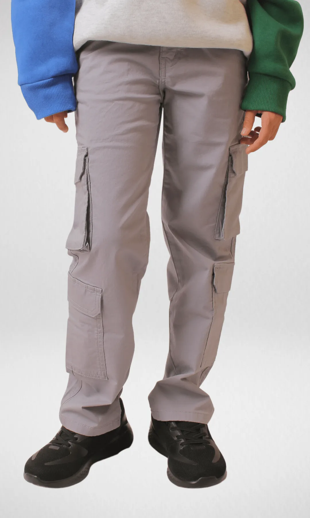 KIDS Bershka Cargo Pants - Grey