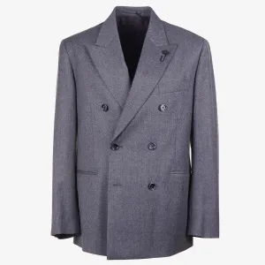 Lardini Flannel Cashmere-Wool Suit
