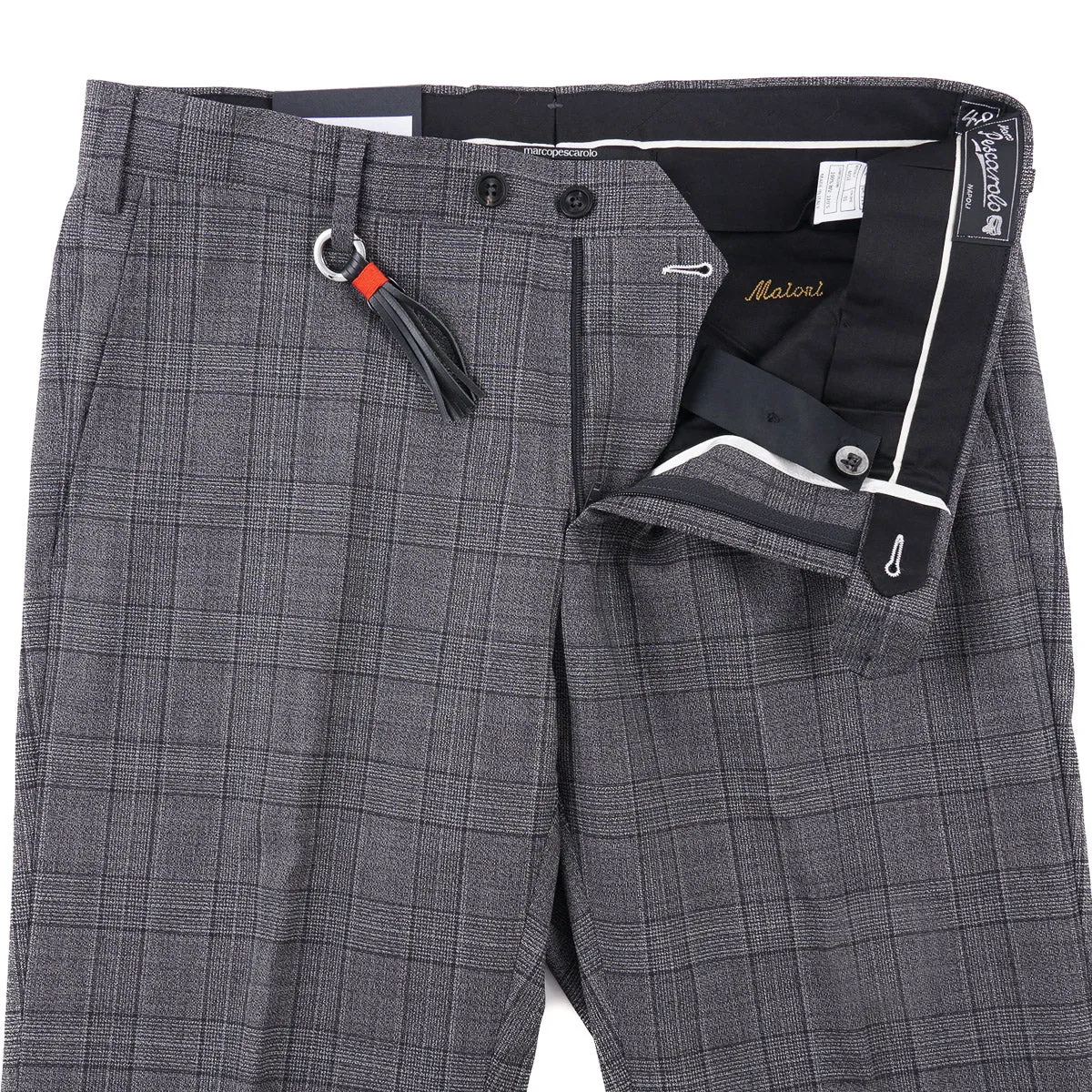 Marco Pescarolo Slim-Fit Wool Pants