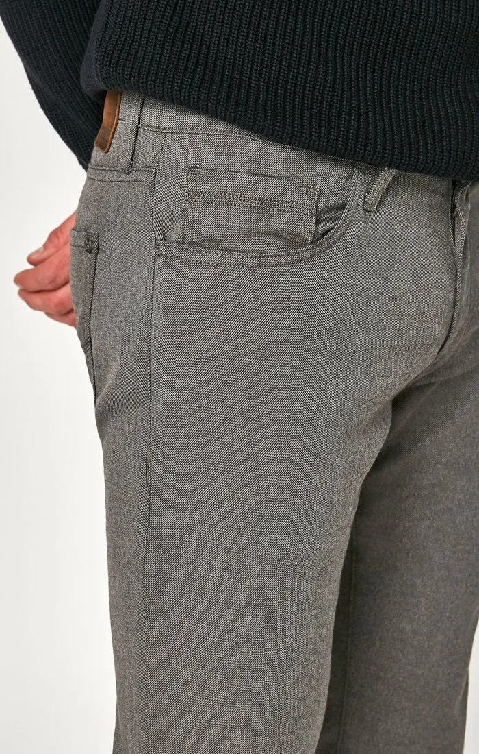MARCUS SLIM STRAIGHT LEG IN GREY FEATHER TWEED