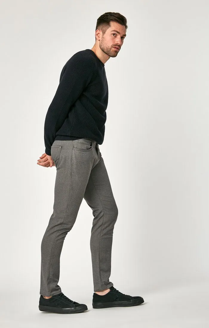 MARCUS SLIM STRAIGHT LEG IN GREY FEATHER TWEED