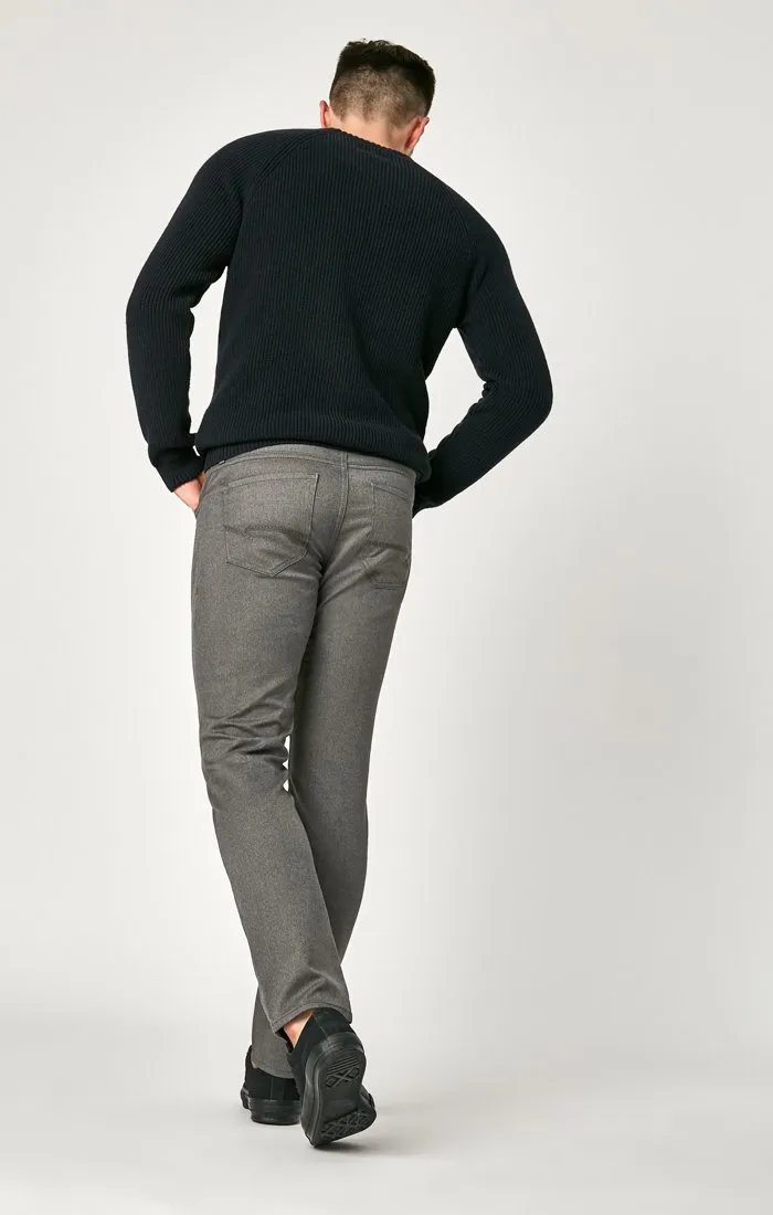 MARCUS SLIM STRAIGHT LEG IN GREY FEATHER TWEED