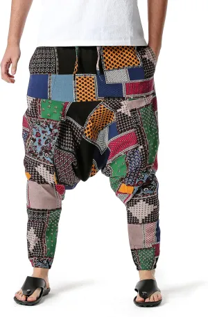 Men Women Cotton Baggy Hippie Yoga Harem Pants Funky Printed Plus Size Trousers