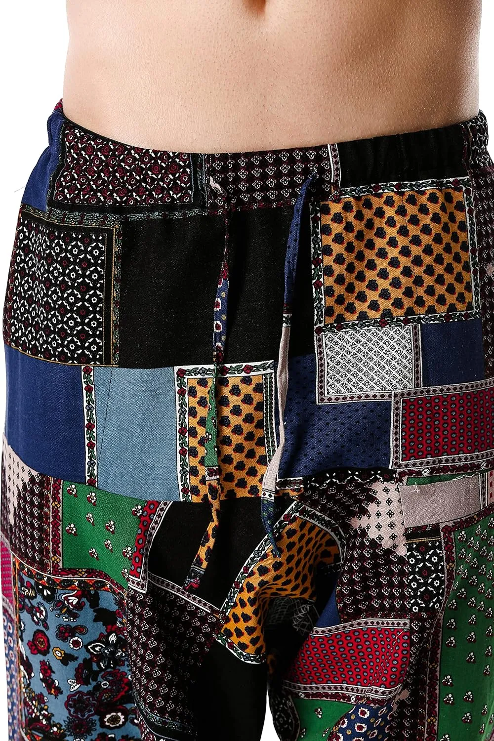 Men Women Cotton Baggy Hippie Yoga Harem Pants Funky Printed Plus Size Trousers