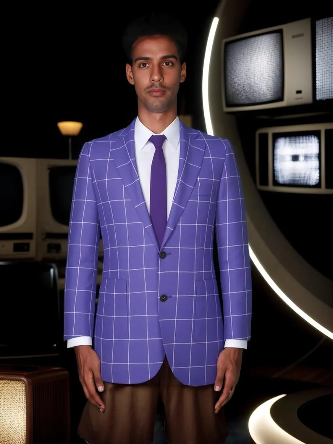 Mens Blazer Slim Fit Checkerd Plaid Jacket Sports Coats Two Button Plaid Suit Blazer for Men Business Wedding Prom