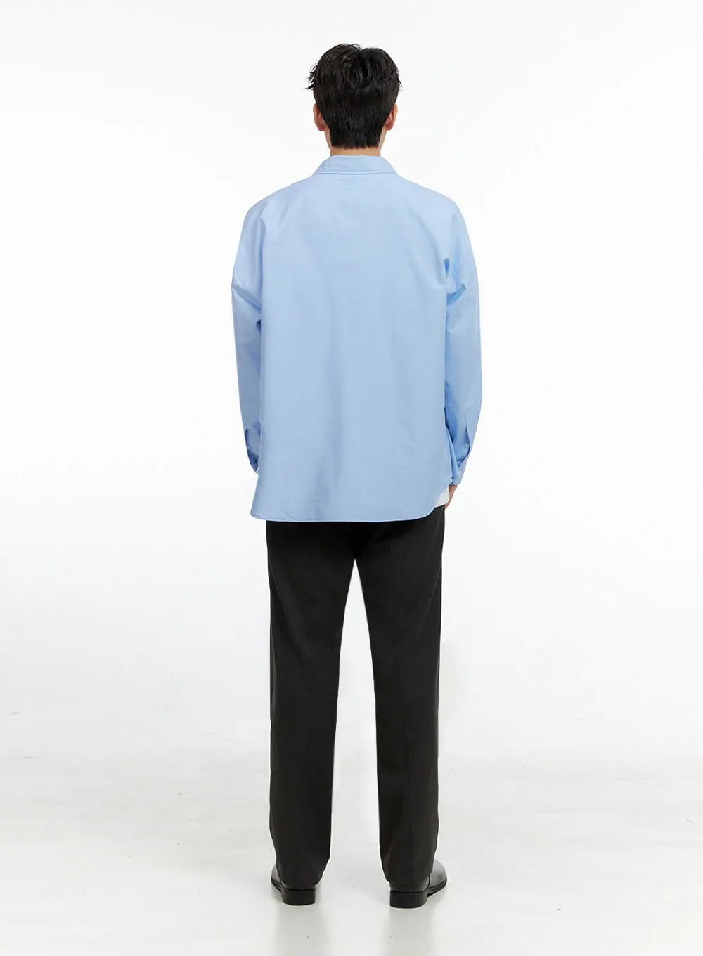 Men's Wool Blend Straight Leg Pants IN422