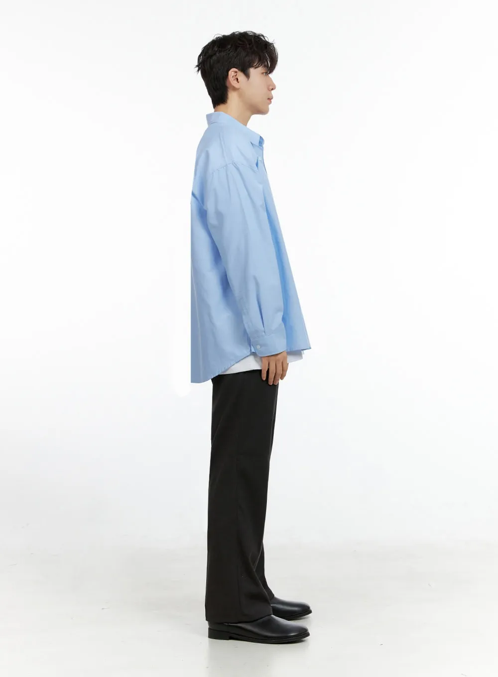 Men's Wool Blend Straight Leg Pants IN422