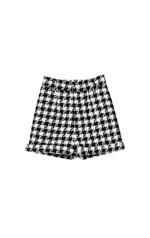 Merry tweed short pants/2color