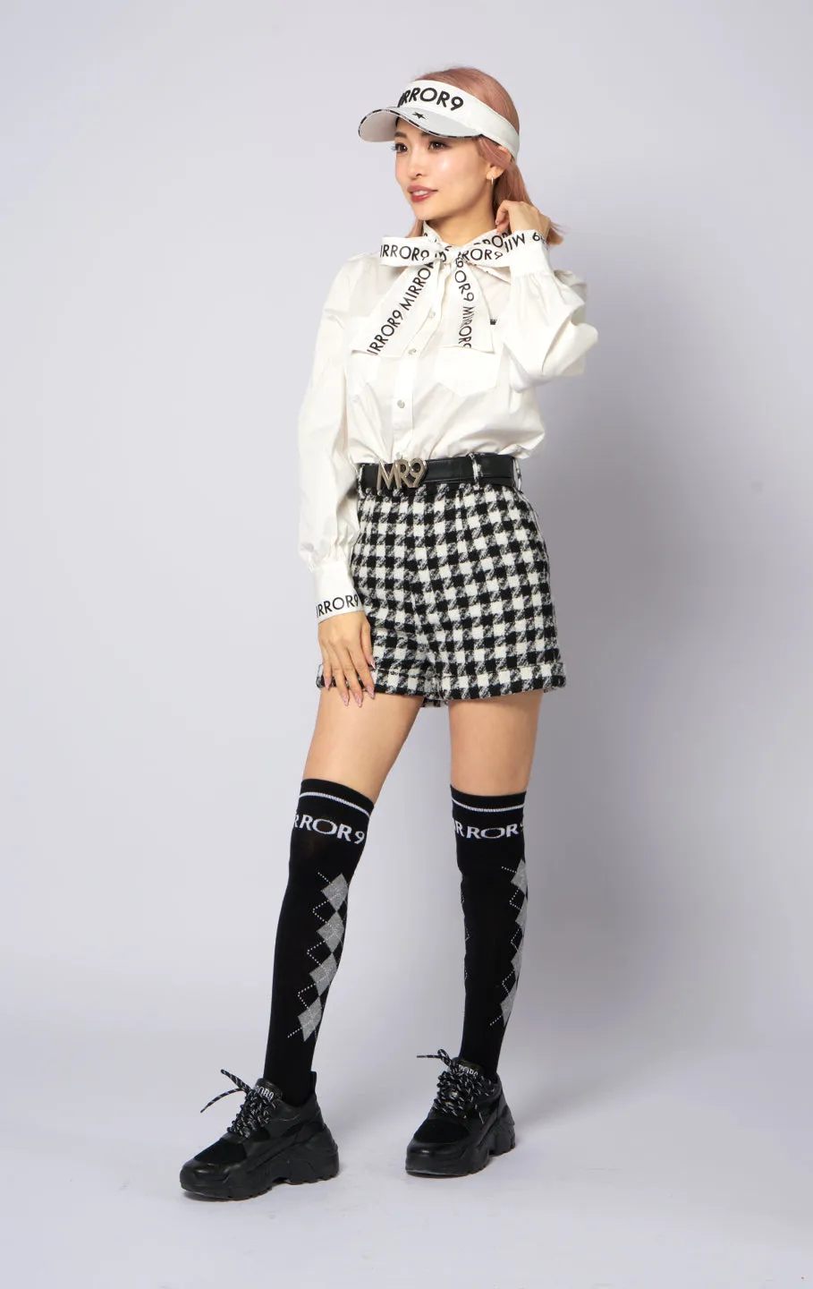 Merry tweed short pants/2color